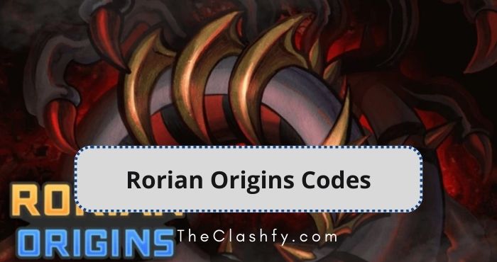 Rorian Origins Codes