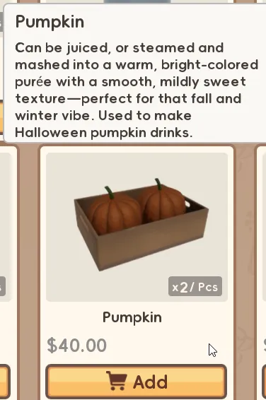Boba Cafe Simulator Halloween Recipes - Obtaining Pumpkins 7 Boba Cafe Simulator Halloween Recipes - Obtaining Pumpkins 7