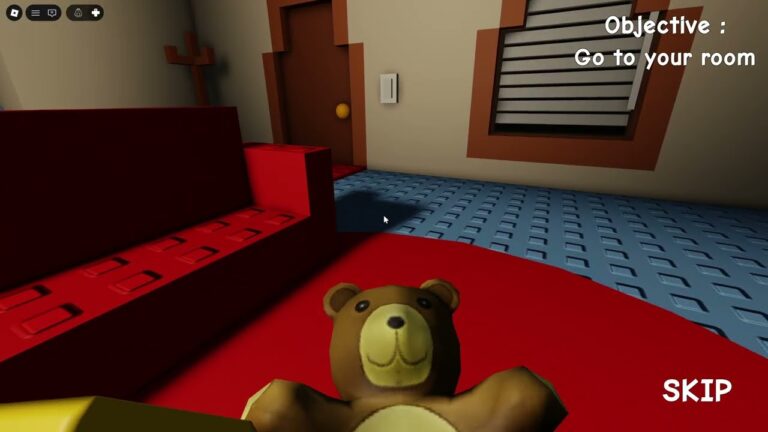 Residence Massacre Payback under the bed showing the hold your breath prompt with monster feet visible